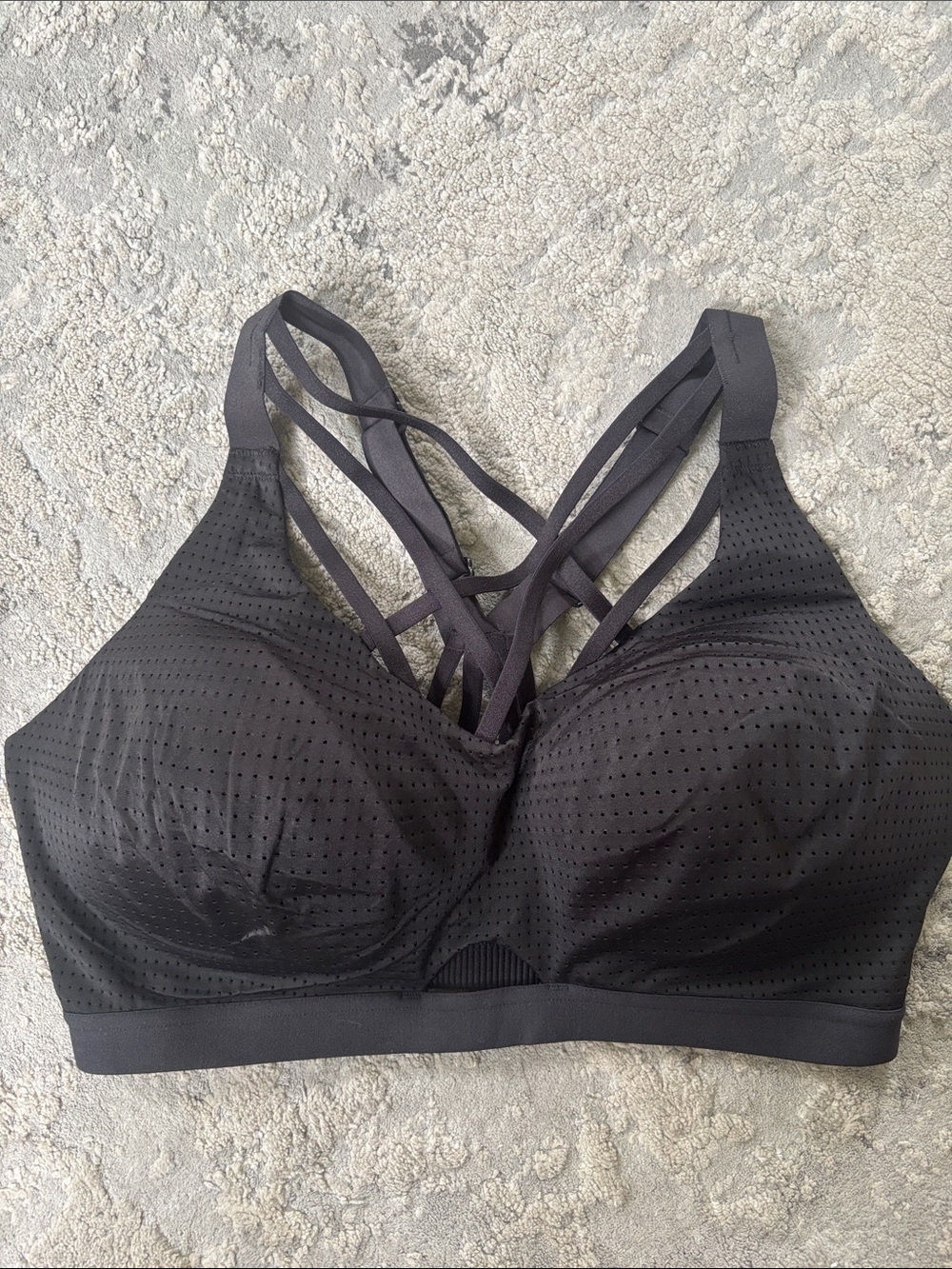 VSX Victorias Secret Black Strappy Wireless Sports Bra